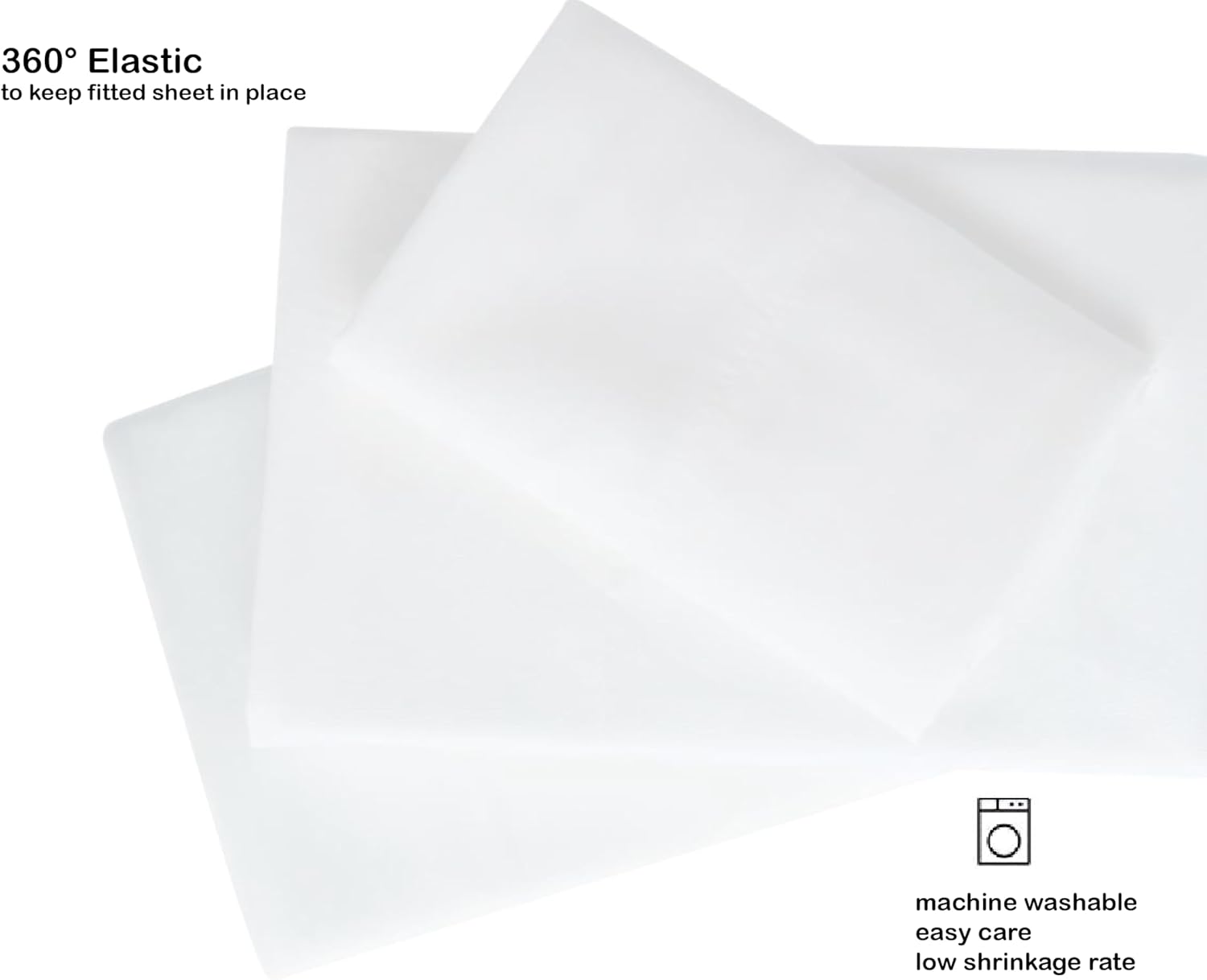 Cozy Soft Cooling 4 piece Sheet Set - Luxurious, Supreme Soft and Cozy Microfiber Bed Sheets - Includes Flat Sheet, Fitted Sheet with Deep Pockets, & Pillowcases & Easy Care- White Queen