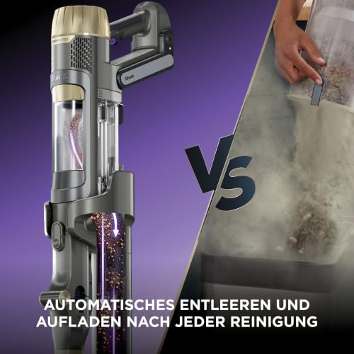 Shark PowerDetect Clean & Empty Akku-Staubsauger mit Absaugstation, Gold – Ansicht 4