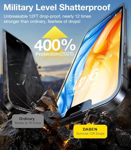 Image of Supershieldz DABEN Tempered Glass For iPhone 17e /16e /14 /13 /13 Pro | 2 Pack, 6.1 inches, Screen Protector Guard, 10H Hardness, Military Grade Protection, Easy Install, Case-Friendly