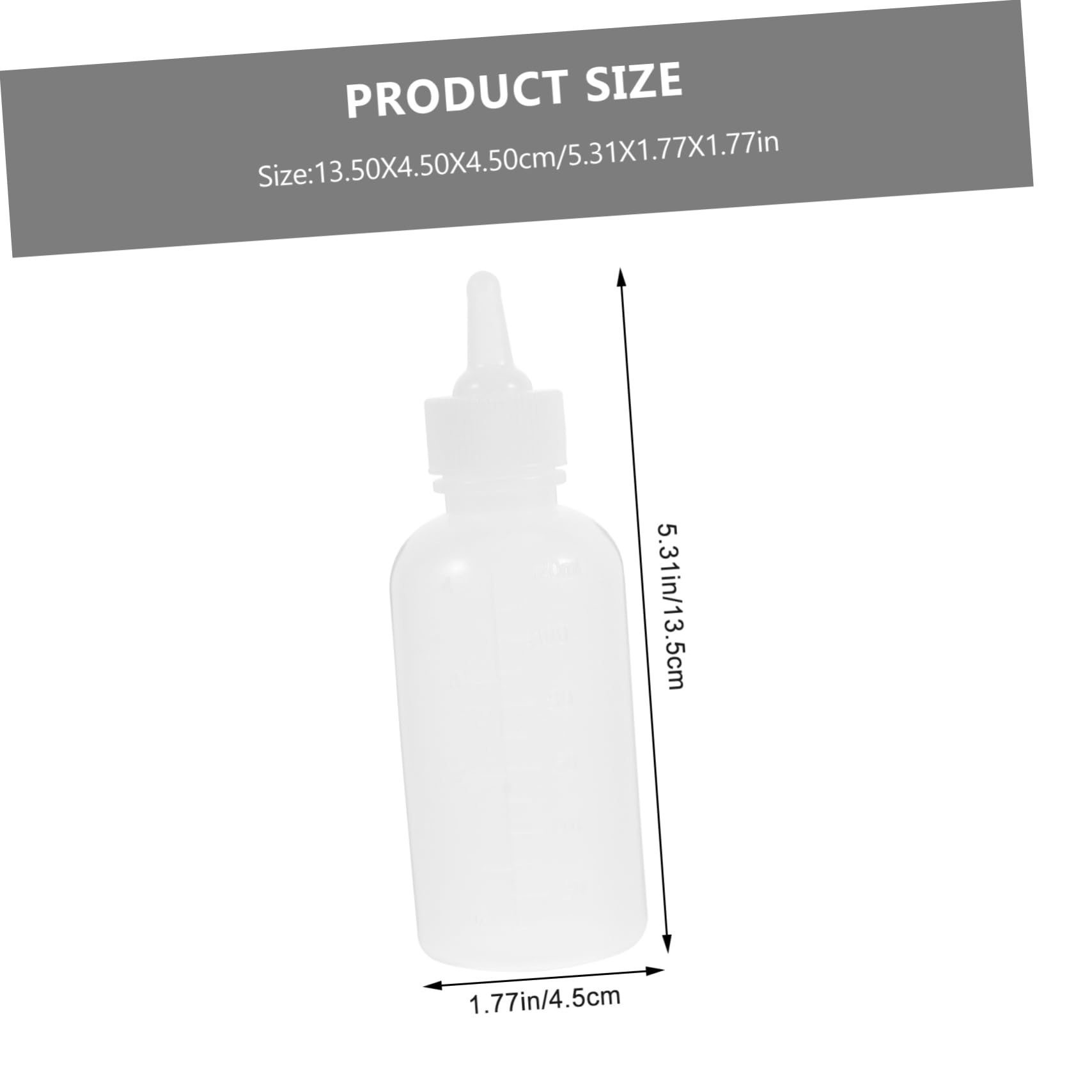 Toddmomy 4Pcs Reusable Nursing Bottles for Pets Lightweight Milk Bottles with Soft Nipples for Kittens Puppies and Animals Portable Feeding