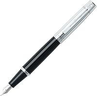 Vista 30 de Sheaffer 300 - Bolígrafo de punta redonda con detalles en cromo y tono dorado