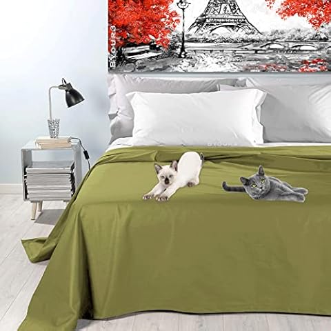 Byour3 - Colcha De Algodón Orgánico Mixto Cama 90 135 180 Cover