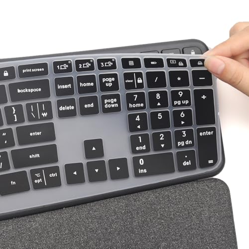 Protector para teclado Logitech Ergo K860 inalámbrico negro miniatura 4