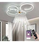 Lampada Ventilatore Da Soffto Con App Intelligente Con Telecomando Leggero Senza Pale Senza Pale Circolatore LED CC Camera Da Letto Soggiorno Ventilatori Da Ufficio Da 86,29 € | DHgate