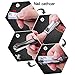 Nail Clippers Set, Arichomy Fingernail Thick Toenail and Nail File 3 Piece Cutter, Luxury No Spread Slidable Catcher Durable Sharp Stainless Steel Clipper for Women Man Kids (Charcoal)