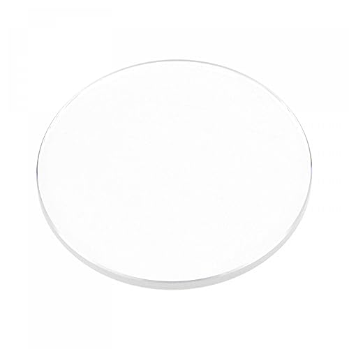 uxcell Reloj Cristal Zafiro Cristal Lente Redondo Plano 1.063 in Dia. 0.059 in Espesor Transparente