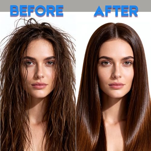 Image of Detangler Brush for Curly Hair, Lightweight Curly Hair Brush with Vented Design for Easy Glide, Effortlessly Detangles Without Pulling or Snagging, Suitable for All Wet and Dry Hair Types (Blue)