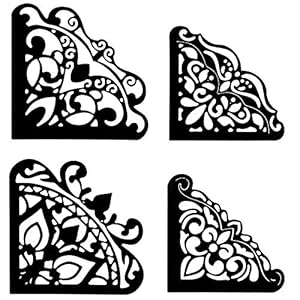 Ideen mit Herz Einsteck-Ecken Stanzschablone, 4 Stück