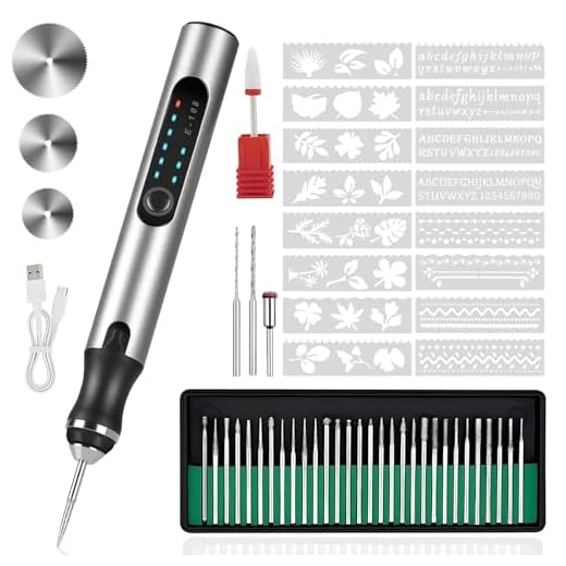Cordless Engraving Pen with 37 Bits