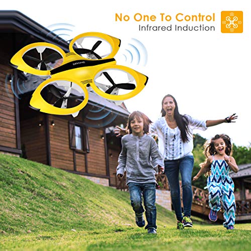 Mini Drone, Upgraded Hand Control Drones Easy to Fly Even to Kids and Beginners Helicopter Quadcopter with Infrared Obstacle Avoidance 3D Flips LED Throw to Fly Altitude Hold Boy Toys Drone