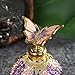 25ml Vintage Purple Butterfly Perfume Bottle Lady Essential Reusable Oil Bottle Decoration