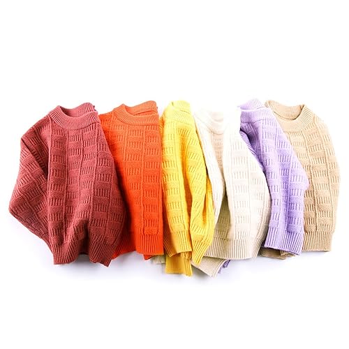 Toddler Boys Girls Winter Long Sleeve Solid Color Knit Sweater Warm Sweater for Children Clothes Hoodie Boys2