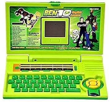 Rubela English Learning Laptop with Mouse Control for Kids | Learn Letters, Words, Alphabets | Recognizing Real Shape | 20 Different Activities with Games