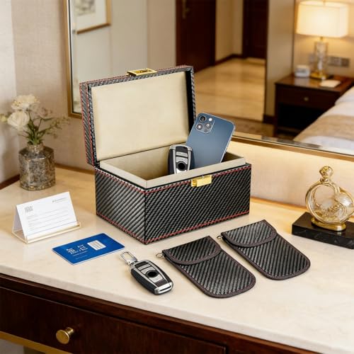 Set elegante para auto con caja y dos estuches protectores miniatura 6