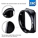 Bayonet Square Metal Lens Hood Shade w/Hood Cap Protector Replace Fuji LH-XF16 for Fujifilm Fujinon XF 16mm F1.4 R WR Lens on Camera X-H1 X-Pro3 X-Pro2 X-Pro1 X-T4 X-T3 X-T2 X-T1 X-T30 X-T20 X-T10