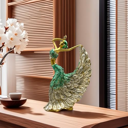 Estatua Decorativa Moderno de Bailarina Pavo Real miniatura 7