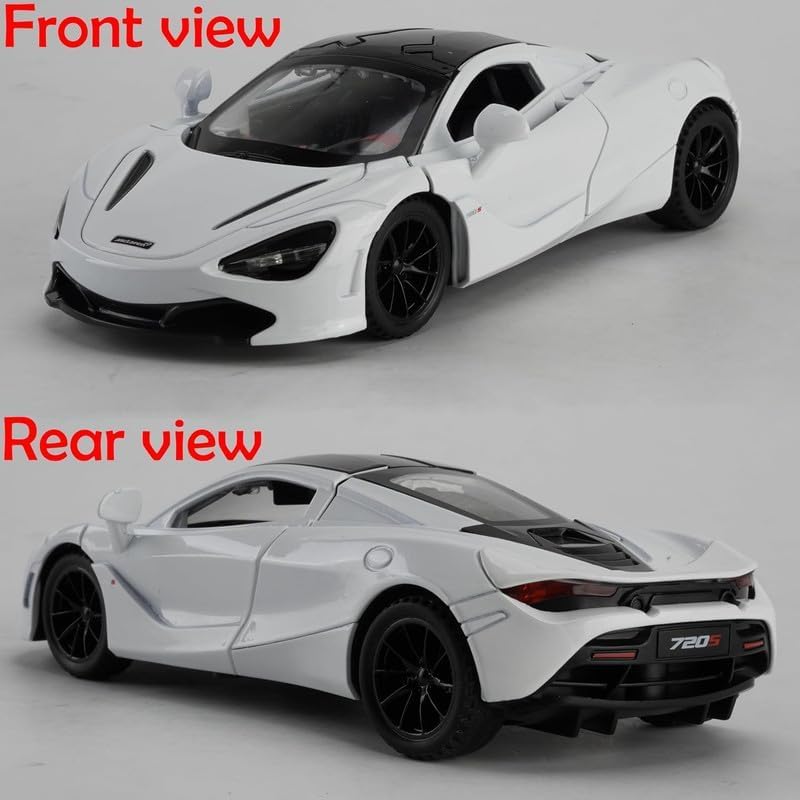 Image of 1:32 Maclaren 720s Sports Model Exclusive Alloy Diecast Pull Back Toy car with Openable Doors & Light Music Toys for Kids Boy Girl Gift (1:32 McLaren 720s -Random Color)