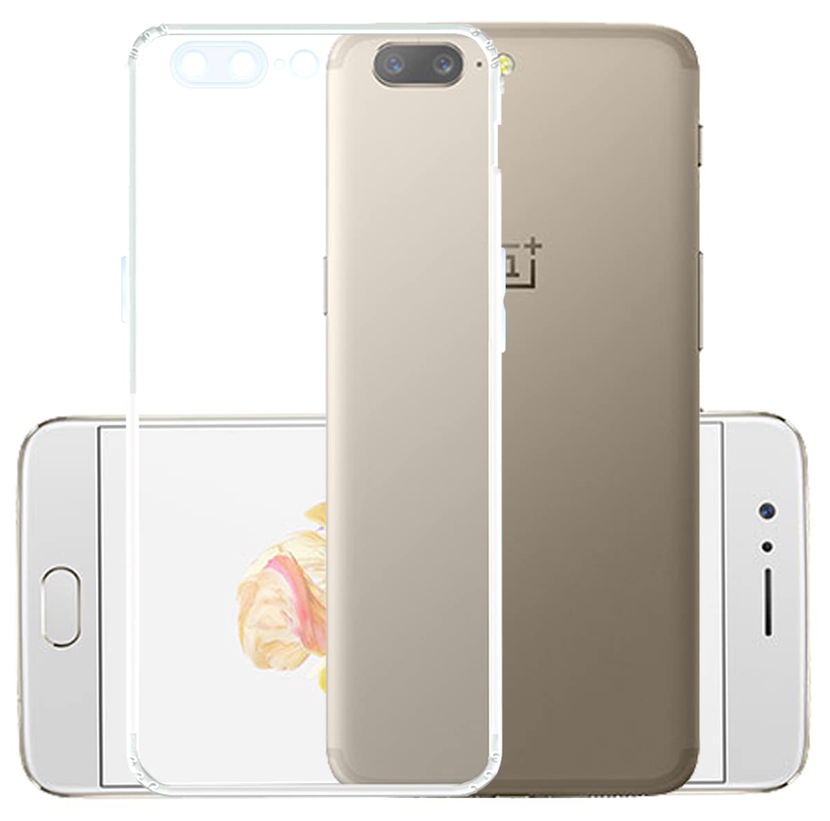 YOFO Silicon Transparent Back Cover for OnePlus 5 - Camera Protection with Anti Dust Plug (B08XZJKR6B) Amazon Price History, Amazon Price Tracker