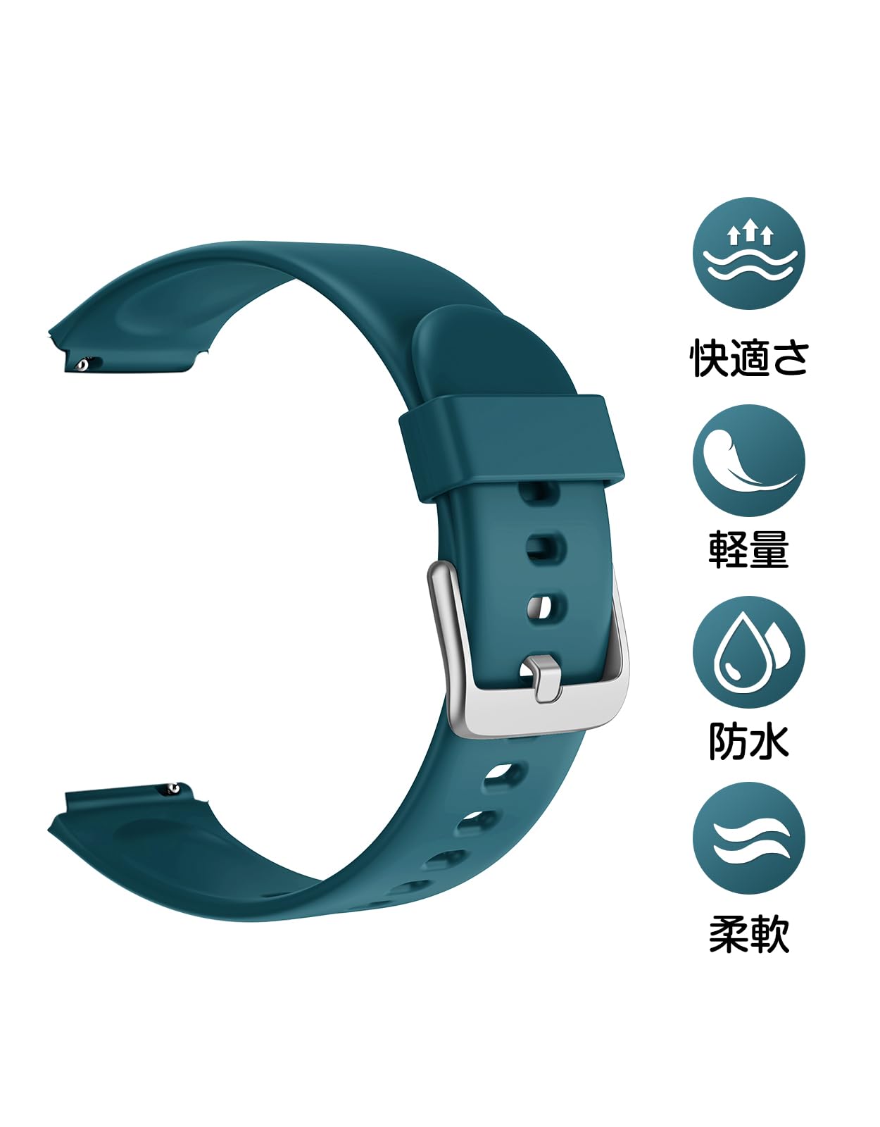 Amazon.co.jp: [GanRiver] スマートウォッチ GRF21交換用ベルト単品