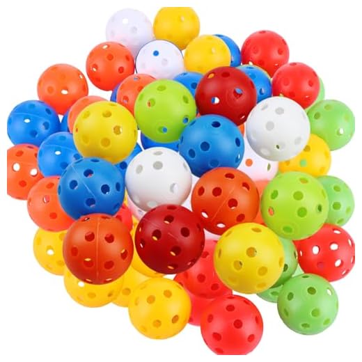 ASelected 30 Pcs Golf Practice Balls,Air Flow Hollow Plastic Golf Balls With Hole,Colorful Perforated Plastic Balls For Swing Practice Driving Range Home Use42Mm Outdoor Golf Games