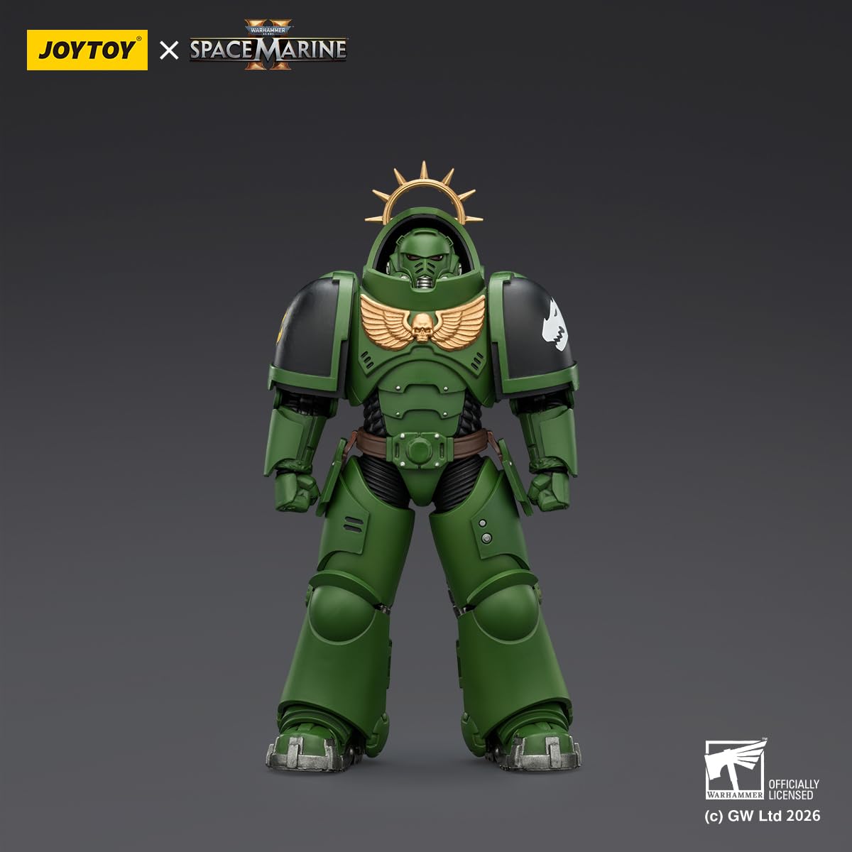 TOYVERSE JOYTOY Warhammer 40 000 Game Edition Salamanders Heavy Intercessor z ciężkim karabinem śrubowym i pistoletem na śruby, ruchoma figurka akcji, 12,7 cm, od 15