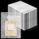LOLYSIC 200 Stück Luftpolsterbeutel 15 x 20 cm Transparent,Bubble Wrap Polsterfolie,Luftpolstertaschen Knallfolie für Umzug und Versand Verpackung
