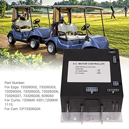 Yctze 36V-Motorsteuerung für Elektro-Golfwagen, 36V 350A Drehzahlregler, Ersatz für EZGO TXT PDS Elektro-Golfwagen (2000–2009) mit Hochfester Metall-ABS-Konstruktion
