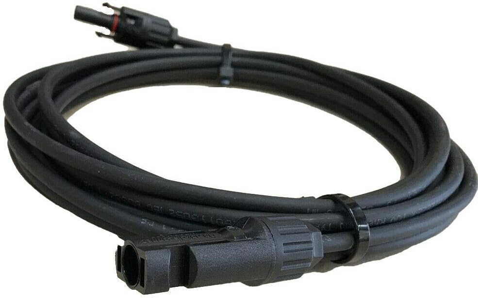 Wire4u Quality Solar Panel PV Cable DC Rated 4mm² 6mm² 10mm² - 1800V Double Insulated (6mm² Wire, 50 Metres)