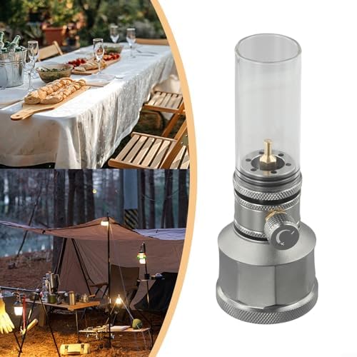 Jayruit Lanterne de camping en plein air, lanterne à gaz pour camping, randonnée et aventure en plein air (lanterne à gaz avec réservoir), UIT9Y9V9DILV149CG0NB37EWQJSE