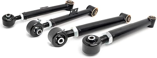 Rough Country Juego de brazos de control X-Flex traseros para Jeep Wrangler TJ 97-06 - 11910