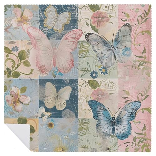 Servilletas de tela reutilizables set de 2 con diseño floral miniatura 6