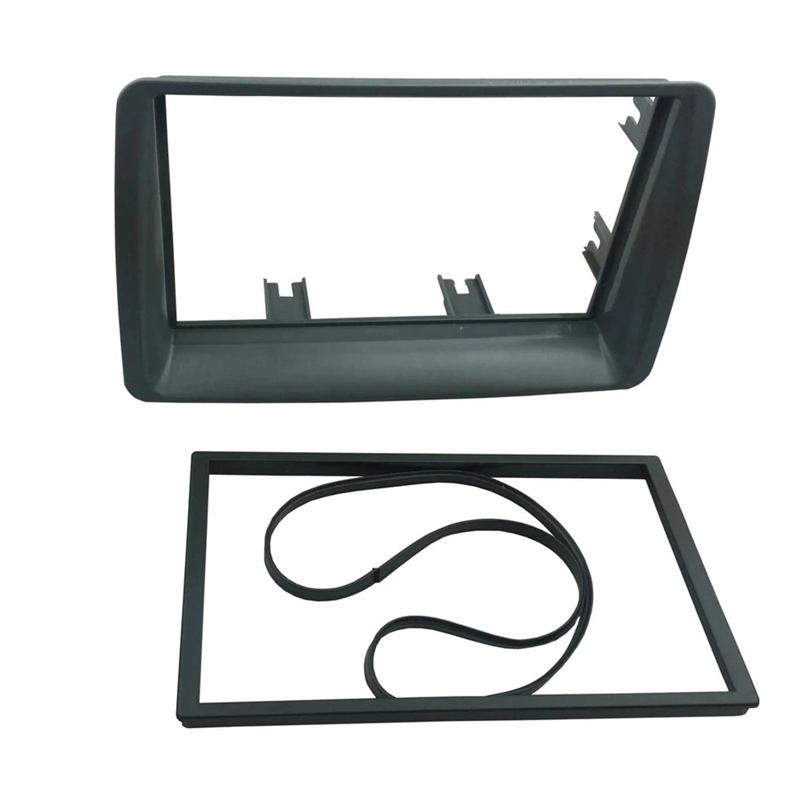 Marco Radio Fascia Doble 2 DIN para FIAT Panda (169) 2003-2012, Radio CD, Panel para Estéreo DVD, Kit Instalación Montaje Tablero Marco Placa Bisel Kit Montage Autoradio