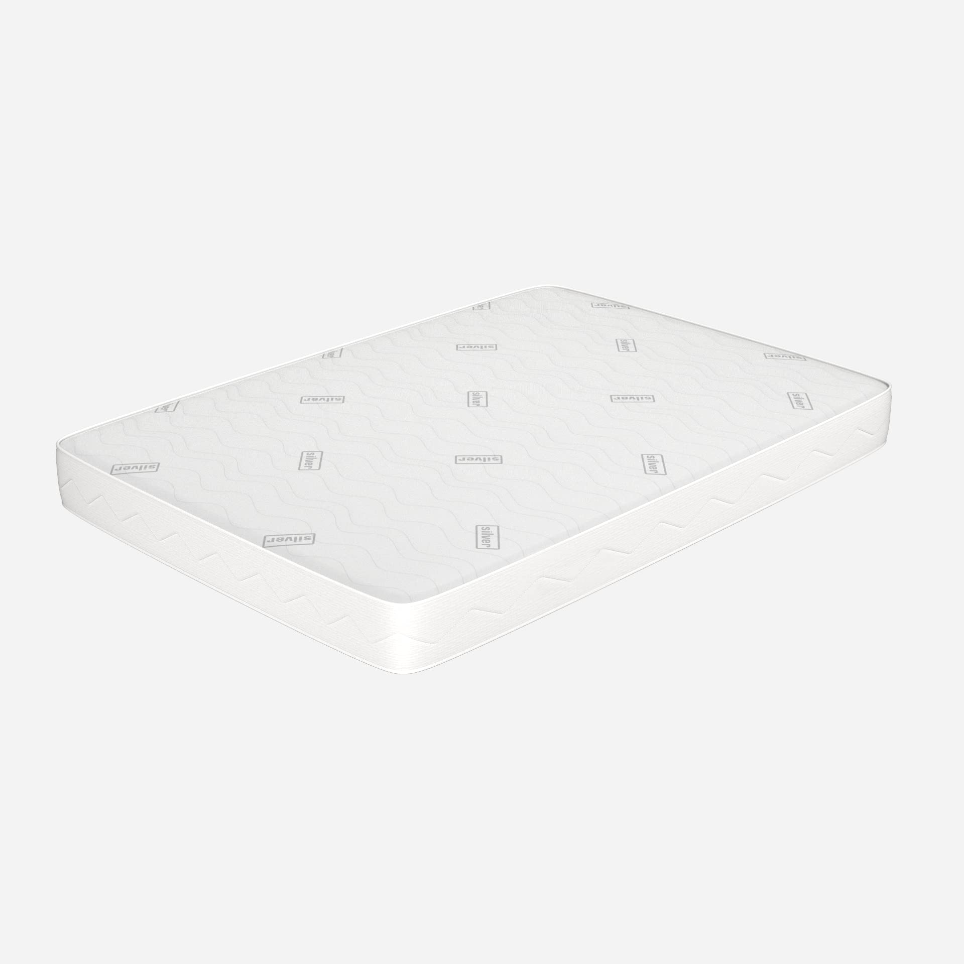 Matelas 120 x 180 cm pour canapé lit, hauteur 11 cm, pliable, orthopédique, indéformable, dispositif médical, revêtement argenté, hypoallergénique, anti-acariens, respirant, fabriqué en Italie