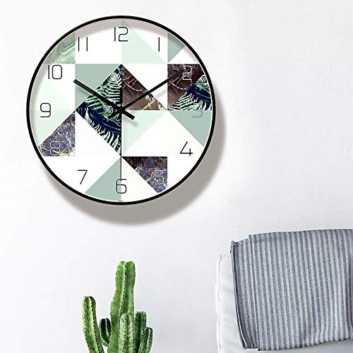 Horloge murale en métal silencieuse pour décorer sans bruit