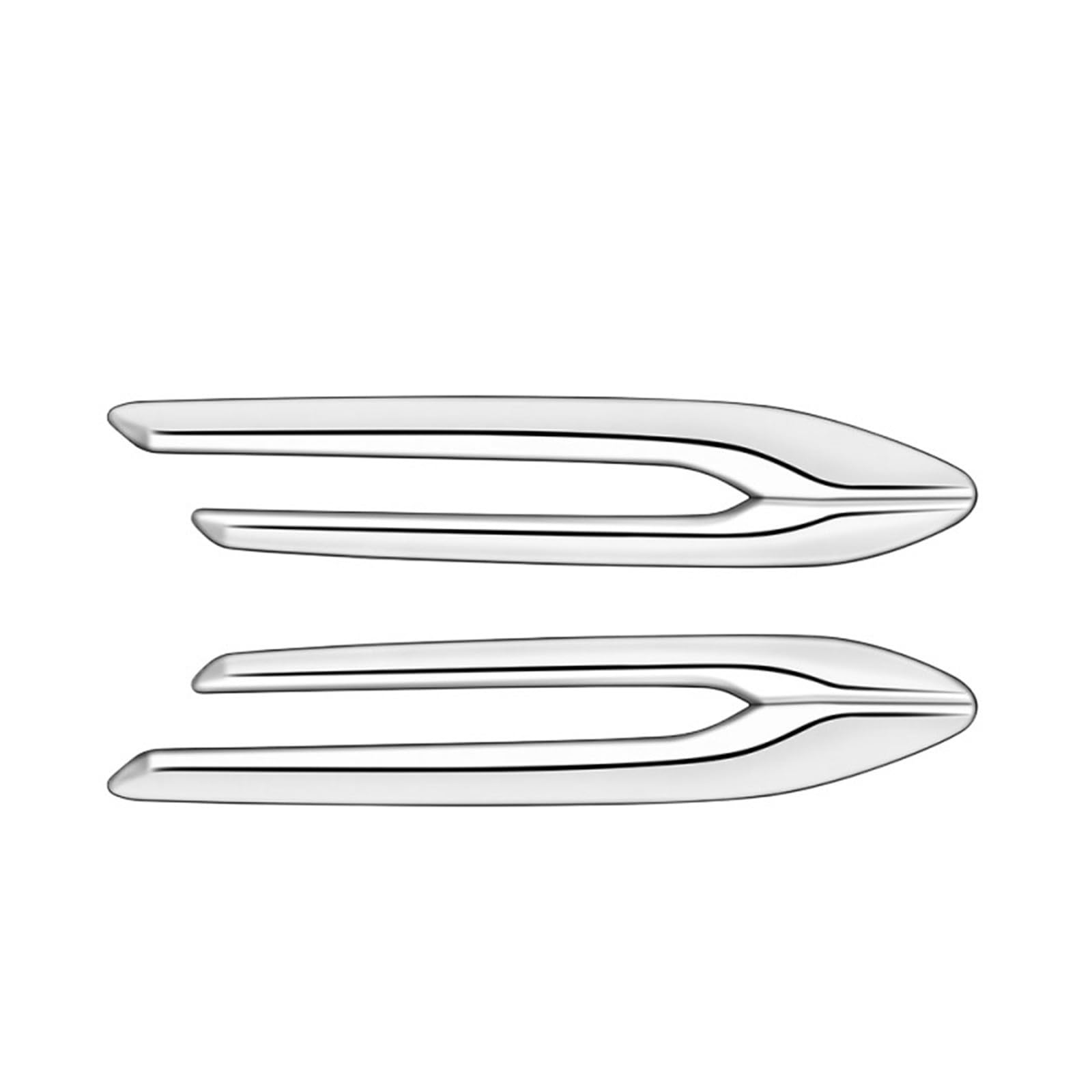 Molduras laterales de coche con acabado cromado para el guardabarros de Mazda CX-60