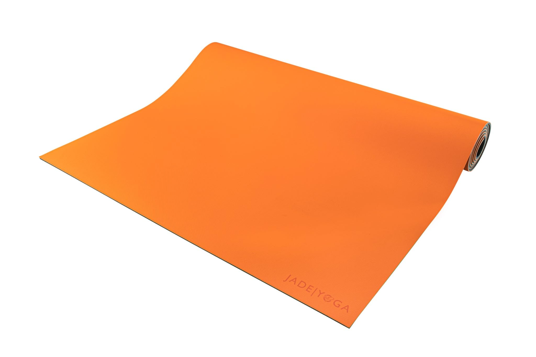 Jade Yoga Tappetino da yoga in gomma naturale, sicuro, arancione, 180,3 cm, tappetino spesso per esercizi