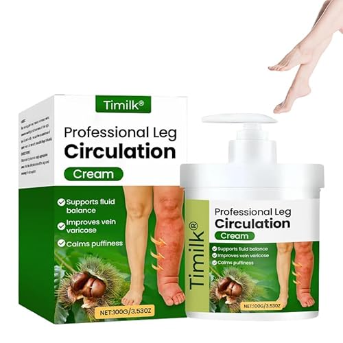 Timilk Professional Leg Circulation Cream, Fluid Ease Leg Therapy Cream, Edema Relief for Legs and Feet, Effectively reduce leg discomfort (1PC)