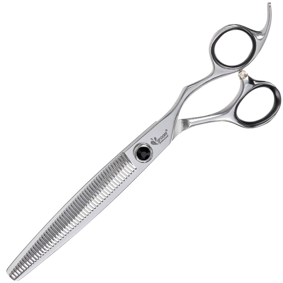 GROOM PROFESSIONAL Artesan Thinning Dog Grooming Scissors - Professional Thinning Scissors - Hair Scissors - Ideal for The Professional Groomer - Smooth Cutting Japanese Convex Blades, 50 Tooth