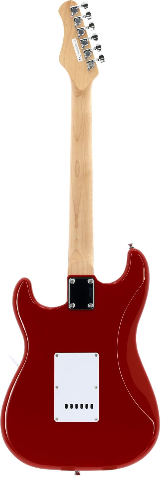 Woodbrass ST100 - Guitarra eléctrica para principiantes, color rojo