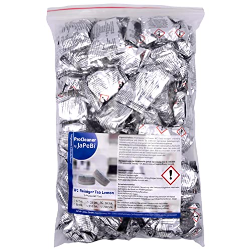 50 WC-Reinigungstabletten Reiniger-Tabs ProCleaner by JaPeBi, 25g, lemon