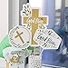 Big Dot of Happiness Elegant Cross - Religious Party Centerpiece Sticks - Table Toppers - Set of 15