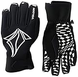 Volcom Herren Nyle Isolierte Pipe und Park Winter Snowboard Ski Handschuhe, Schwarz S3, Large