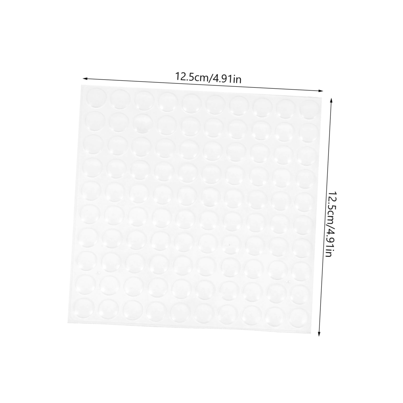 HOLIDYOYO 1 Sheet Transparent Adhesive Cabinet Door Bumpers Furniture Pads for Noise Reduction and Protection Versatile Slip Pads for Doors Dressers and Cabinets Easy to Use