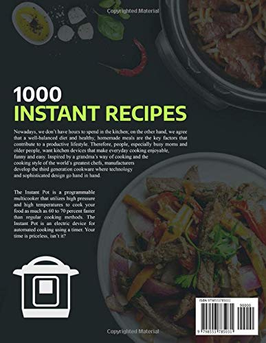 image for The Complete Instant Pot Cookbook 1000 Recipes: For Your Pressure Cook