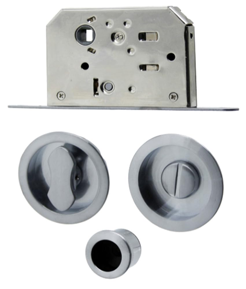 Kit porte coulissante Open Chrome brillant pour sublimer votre dressing