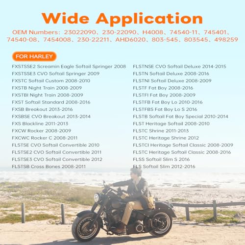 Image of 23022090 Voltage Regulator Rectifier Compatible with 2008-2016 Harley Davidson Softail Fat Boy Heritage, Replaces OEM # 74540-11, 74540-08