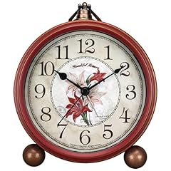 Classic Vintage Clock Elegant and Decorative Analog Clock,Silent Non Ticking Clock with Distressed photo Classic Vintage Clock Elegant and Decorative Analog Clock,Silent Non Ticking Clock with Distressed