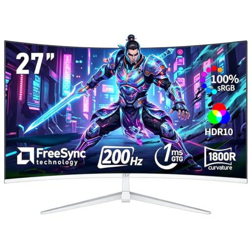 27インチ ゲーミングモニター 2560x1440 200Hz Amazon.co.jp: ZZA 27インチ カーブゲーミングモニター フルHD