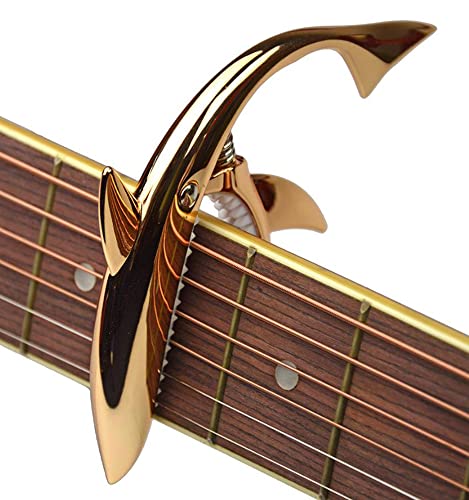 Hm Vicyy Capodastre Requin Capo de Guitare en Alliage de Zinc Capodastre pour Guitare Acoustique et électrique… - Les Beatles, Paul McCartney, John Lennon, RIngo Starr, George Harrison Hm Vicyy Capodastre Requin Capo de Guitare en Alliage de Zinc Capodastre pour Guitare Acoustique et électrique… – Image 3