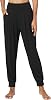 GYS Women Pajama Pants Bamboo Viscose High-Waist Soft Sleep Bottoms with Pockets